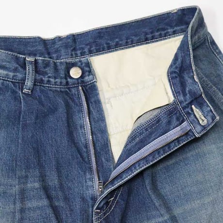 Graphpaper（グラフペーパー）"Selvage Denim Two Tuck Pants - DARK FADE"
