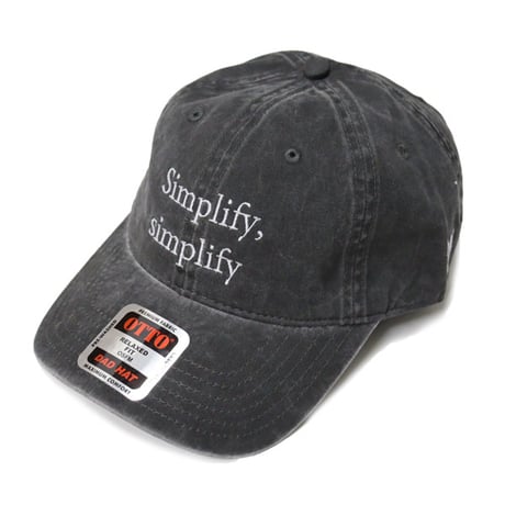 South2 West8 （サウスツーウエストエイト）"Strap Back Cap - Simplify,simplify"