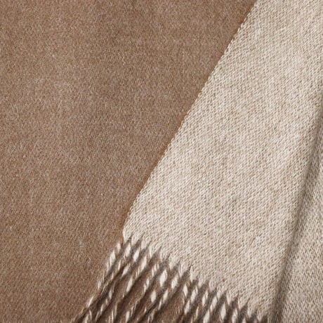 The Inoue Brothers...（ザ イノウエブラザーズ）"Two-Colour Large Brushed Stole"