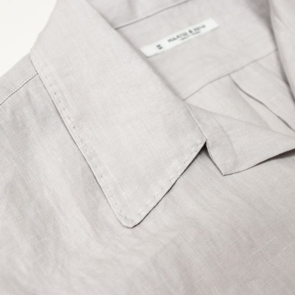 【新品】 MAATEE&SONS S/S HANDKERCHIEF OP SH MAATEE＆SONS / SHORT SLEEVE HANDKERCHIEF OP SH - SMOKE GRAY
