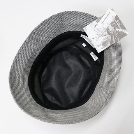 ENGINEERED GARMENTS（エンジニアード ガーメンツ）"Porkpie Hat - Micro Houndstooth Tropical Wool"