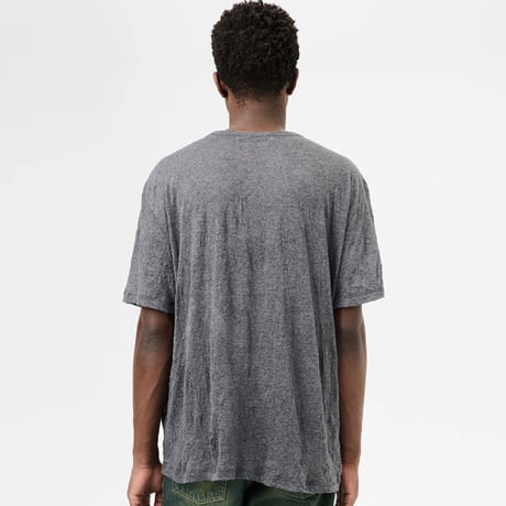 OUR LEGACY（アワー レガシー）"NEW BOX T-SHIRT - Anthracite Crinkle Gauze"