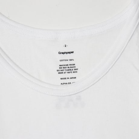 Graphpaper（グラフペーパー）"American Sea Island Cotton Tank Top"
