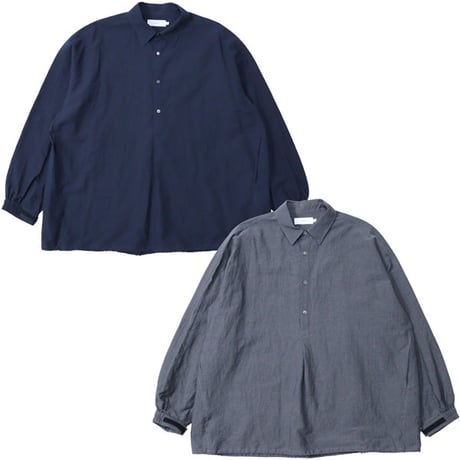 Graphpaper（グラフペーパー）"Cotton Linen Seersucker L/S Pullover Shirt"