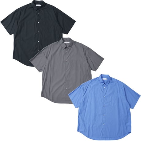 Graphpaper（グラフペーパー）"Broad S/S Oversized Regular Collar Shirt"