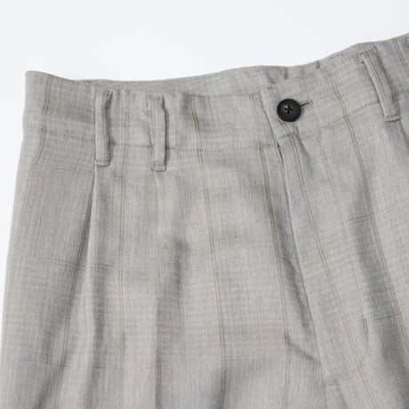 nonnotte（ノノット）"2-Tuck Wide Tapered Trousers"