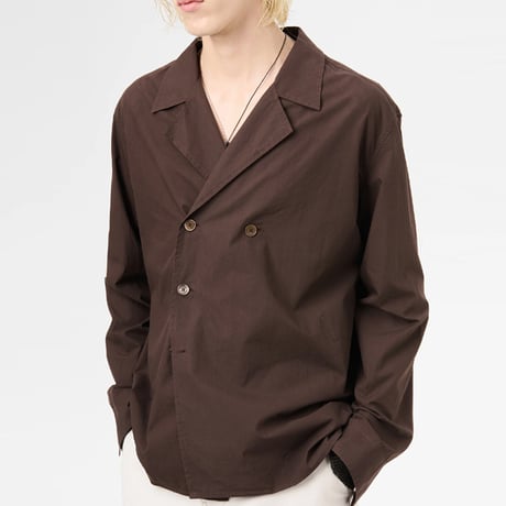 OUR LEGACY（アワー レガシー）"DUO SHIRT - Hefty Brown Coarse Poplin"