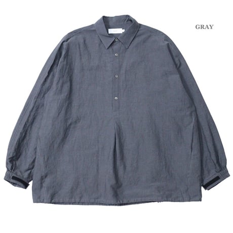 Graphpaper（グラフペーパー）"Cotton Linen Seersucker L/S Pullover Shirt"