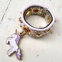 ☆新作☆ Leather Ring（ぷらぷらユニコーン）