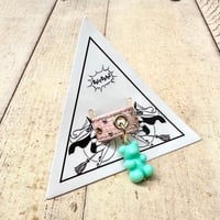 ☆新作☆Leather Ring（ぷらぷらガミーベアグリーン）