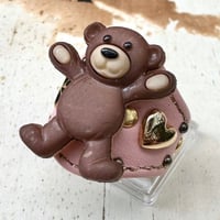 ☆新作☆Leather Ring（バンザイベアピンク）