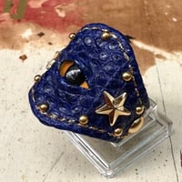 ☆新作☆Leather Ring（ブルーリザードメメ）