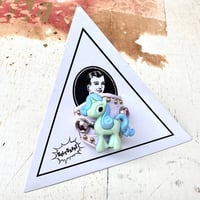 ☆新作☆Leather Ring（スカイブルーユニコーン）