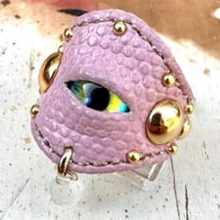 「ナゾノセイブツ」Leather Ring（Angelia）