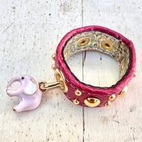 Leather Ring（ピンクエレファント）