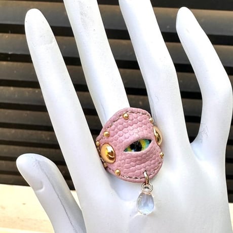 「ナゾノセイブツ」Leather Ring（Angelia）