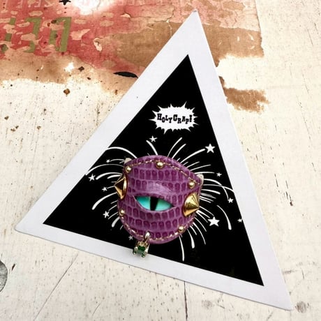 "ナゾノセイブツ" Leather Ring（Purp）