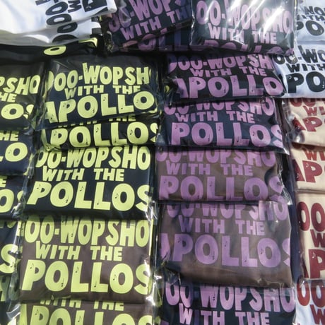 THE APOLLOS / DOO-WOP SHOP Tee（チャコール×ピンク）