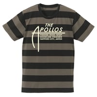 THE APOLLOS / A-LOGO ボーダーTee （チャコール×ブラック）