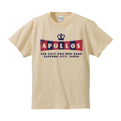 THE APOLLOS / CROWN Tee（ナチュラル）（ホワイト）