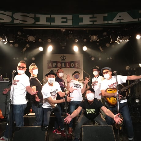 THE APOLLOS / DOO-WOP SHOP Tee（ホワイト×レッド）