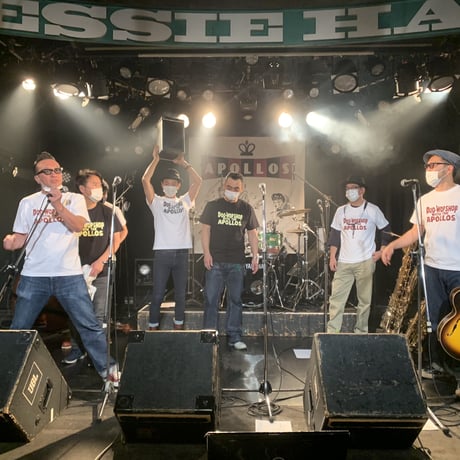 THE APOLLOS / DOO-WOP SHOP Tee（ネイビー×イエロー）