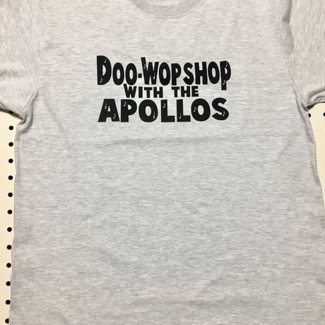 THE APOLLOS / DOO-WOP SHOP Tee（アッシュ×ブラック）