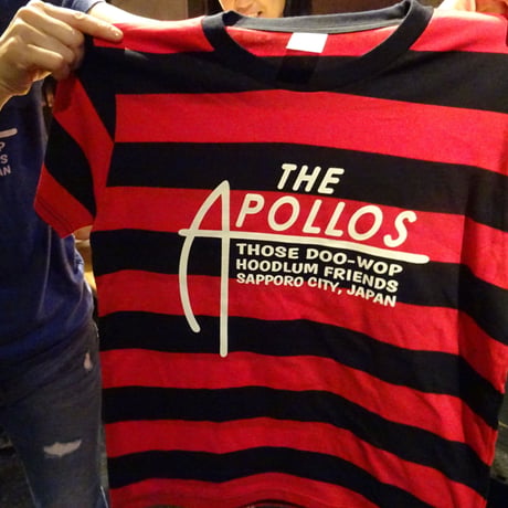 THE APOLLOS / A-LOGO ボーダーTee （レッド×ブラック）