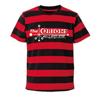 The ORIONS / O-LOGOボーダー Tee  B（レッド×ブラック）