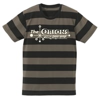 The ORIONS / O-LOGOボーダー Tee  B（チャコール×ブラック）