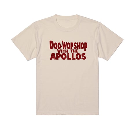 THE APOLLOS / DOO-WOP SHOP Tee（ナチュラル×レッド）
