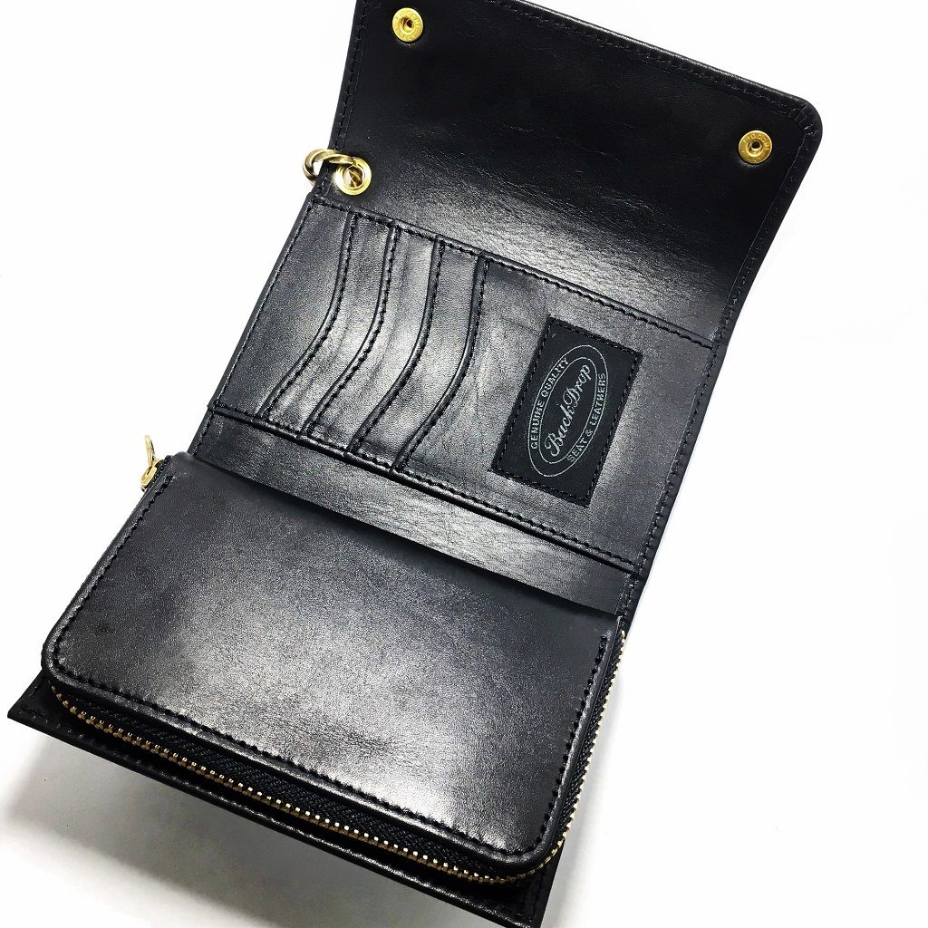 ブラック☆Middle Leather Wallet fit=scale-down,w=1200