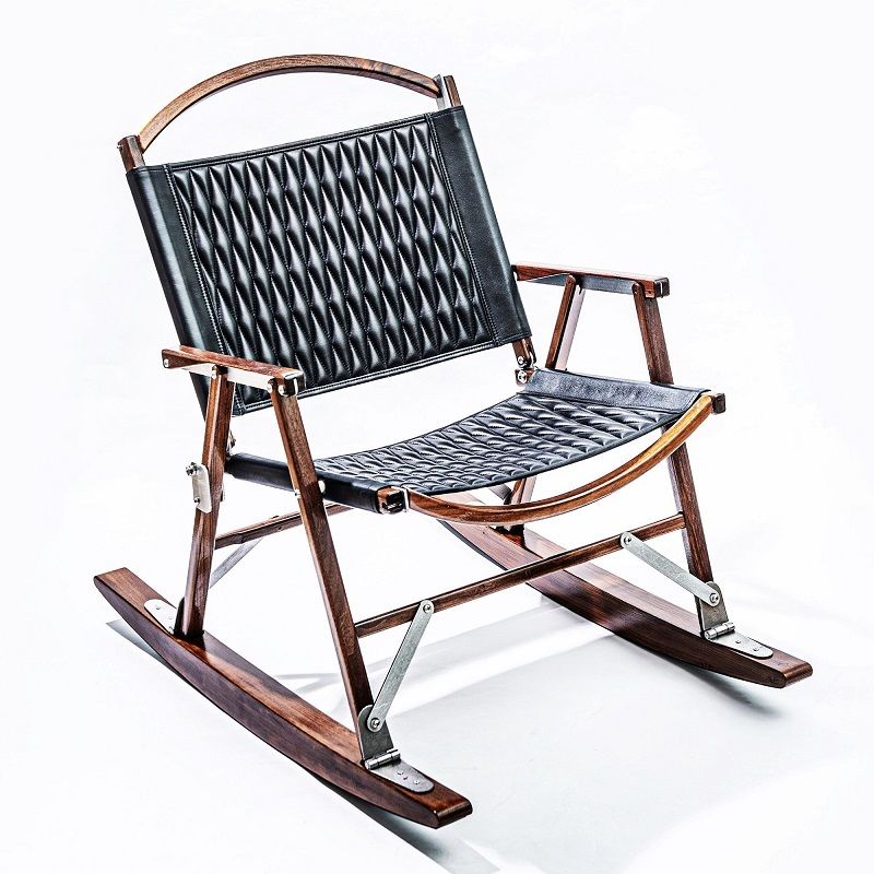 バックドロップレザーカーミットチェアウォールナットヒジラク