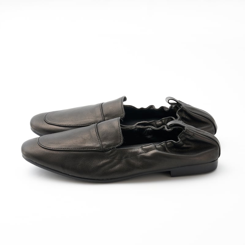 LSM-19 ブラックレザーバレエ ローファー | September Moon