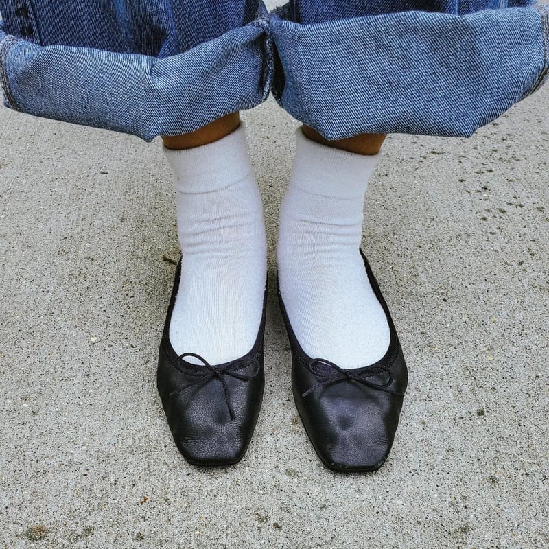 セリーヌ / メッシュ スクエアトゥ フラット バレエパンプス フィービー期 黒 ▽美品✨セリーヌ メッシュ スクエアトゥ フラット バレエパンプス