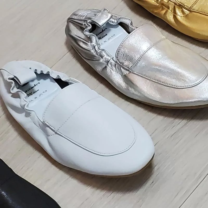 LSM-19 ブラックレザーバレエ ローファー | September Moon