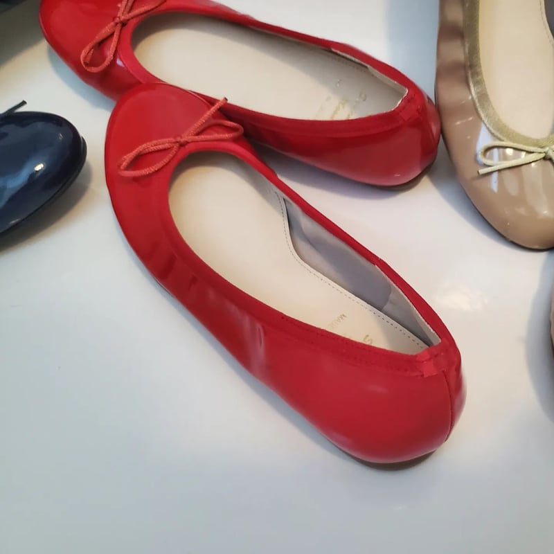 美品✨レペット　バレエシューズ　サンドリヨン　ラウンドトゥ　エナメル　リボン　赤 楽天市場】repetto レペット バレエシューズ フラットシューズ