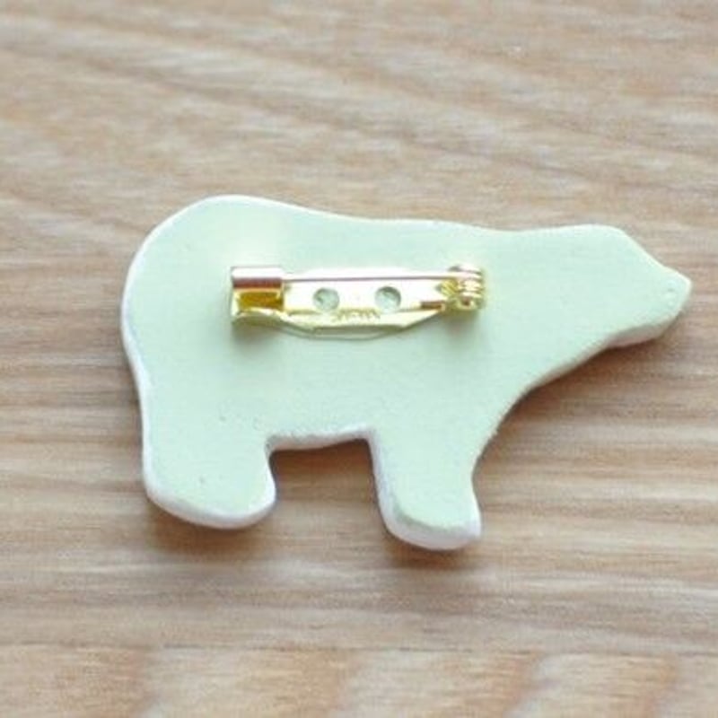 シロクマのブローチ【送料込】 | Pelto Shop