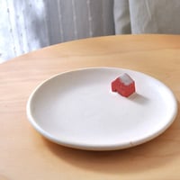 赤いお家の小皿