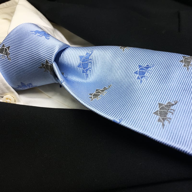 新品ステゴサウルスネクタイ CESKYMOFF 小紋柄 ジラフ giraffe 小紋柄ステゴサウルスシルクネクタイ / CESKY MOFF | CESKY MOFF