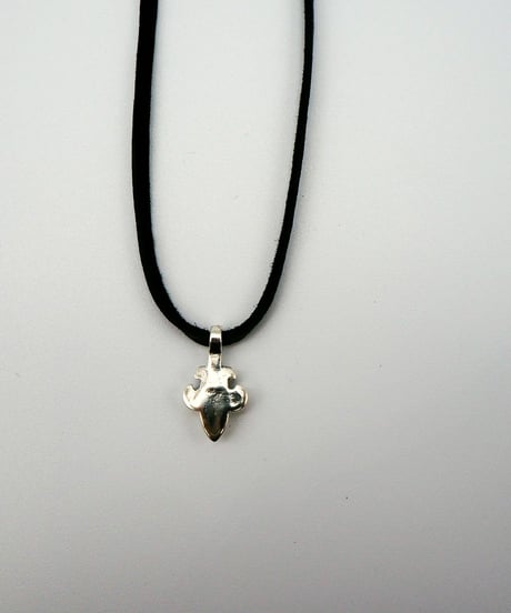 -Honest- Flare Necklace/Silver999(Oxidized)