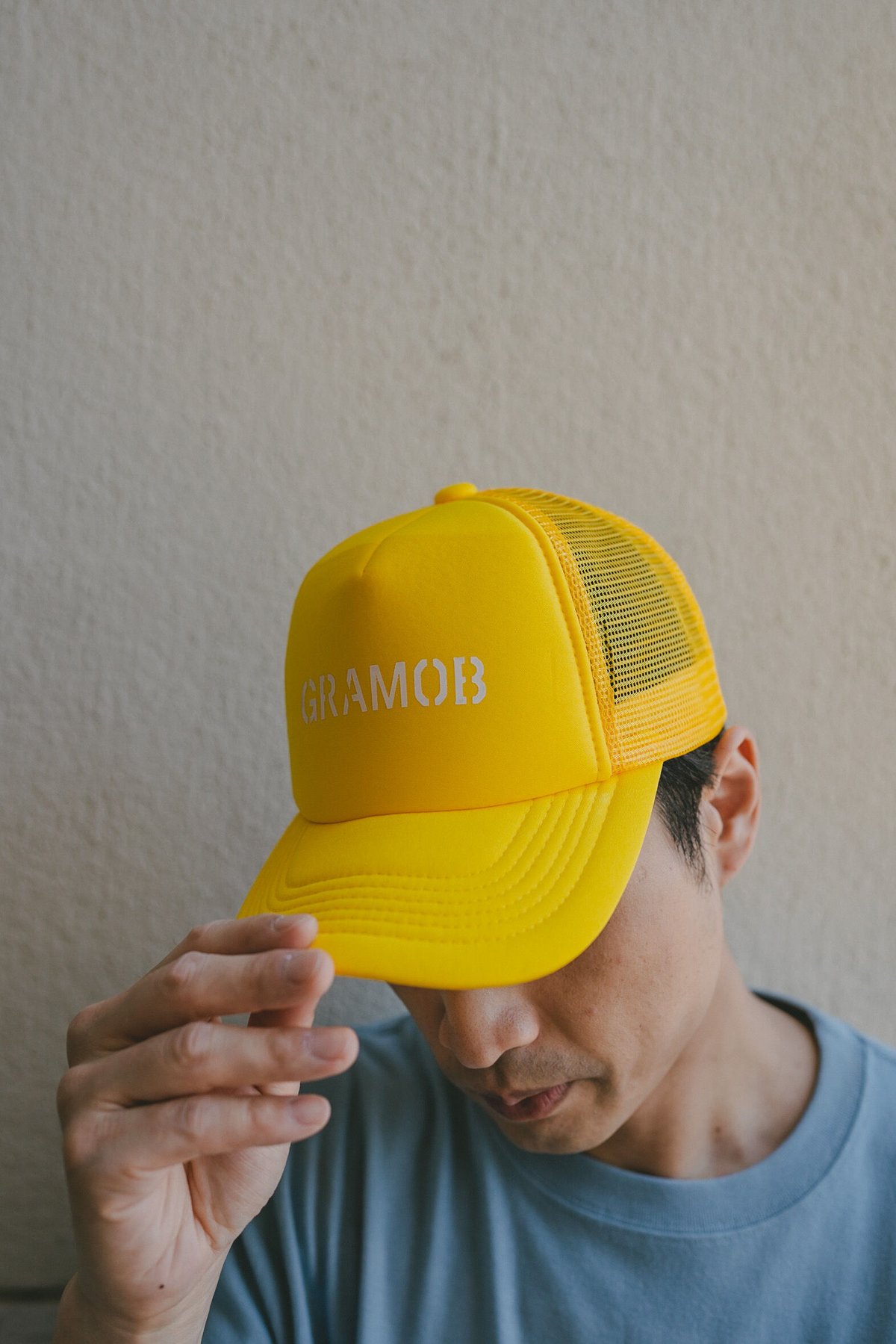 Army Mesh Cap/Yellow | GRANDMOBB