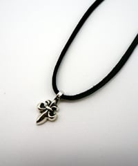 -Honest- Flare Necklace/Silver999(Oxidized)