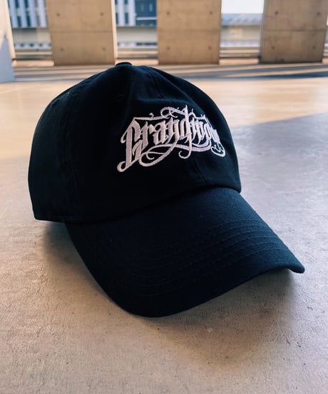 Calligraphy Logo Cap/Black