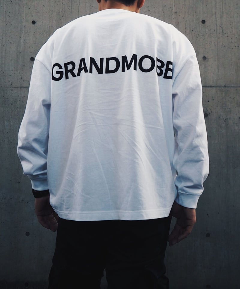 Grand Mobb T-shirt Long Sleeve/White | GRANDMOBB