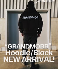 GRANDMOBB HOODIE/Big Silhouette:Black
