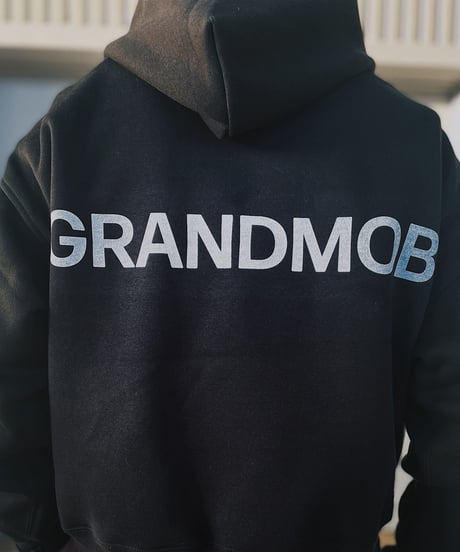 GRANDMOBB HOODIE/Big Silhouette:Black