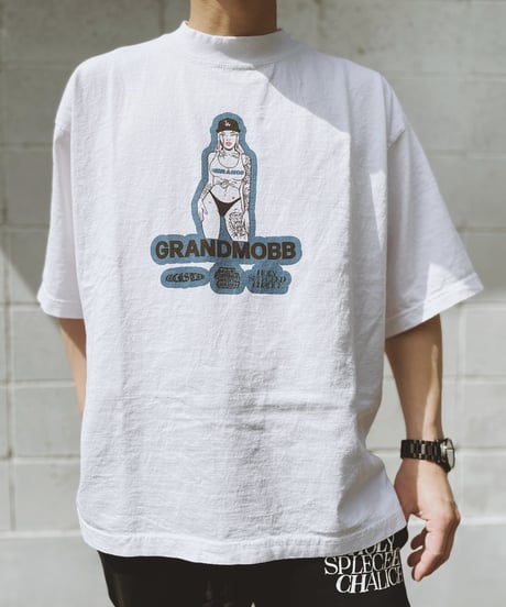 LA Girl's T-shirt/White×Dodger blue