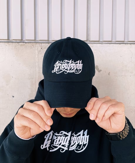 Calligraphy Logo Cap/Black
