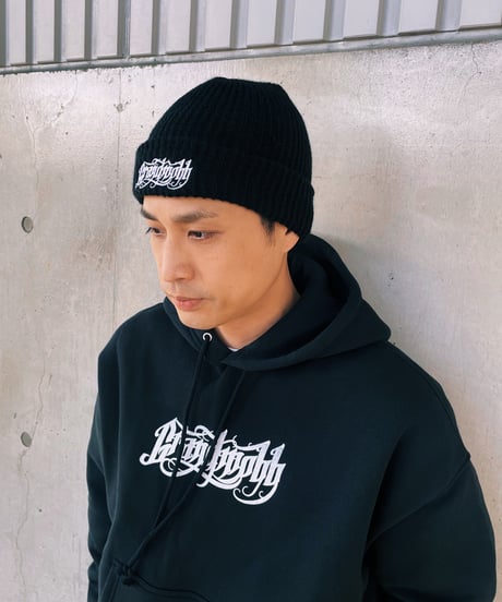 Calligraphy Logo Knit Cap/Black